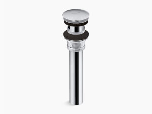 Clicker drain with overflow