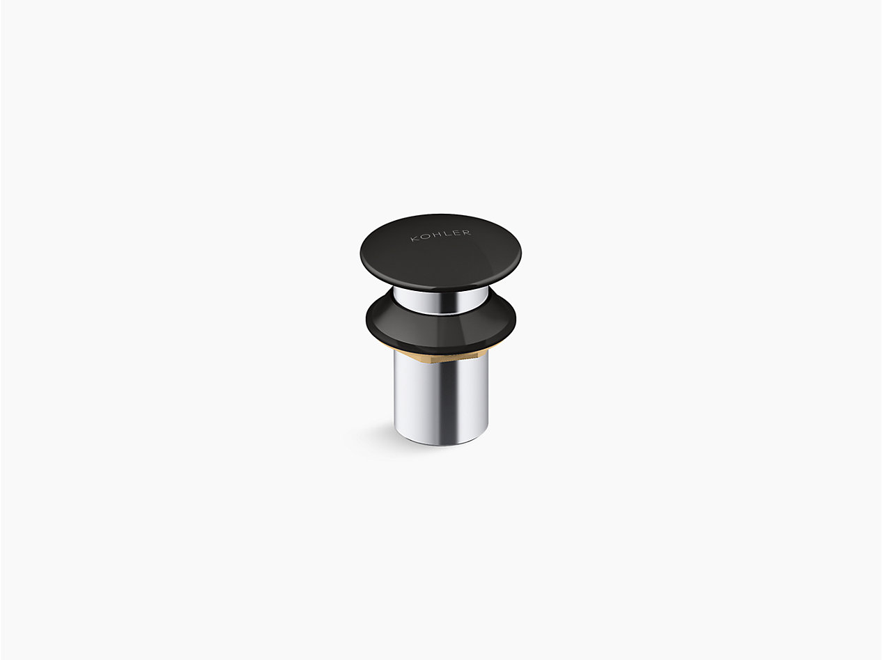 Ceramic cap drain without overflow