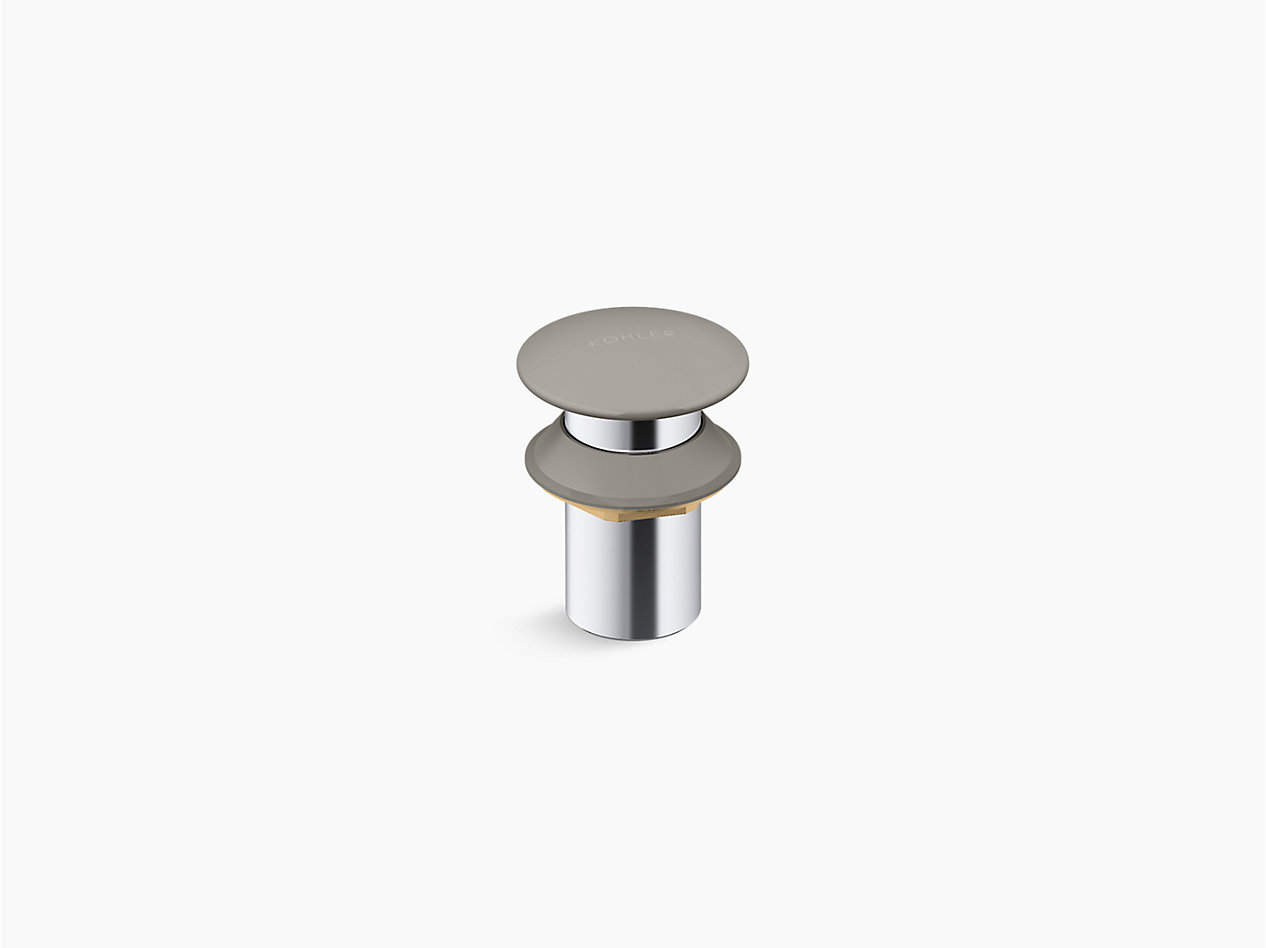 Ceramic cap drain without overflow