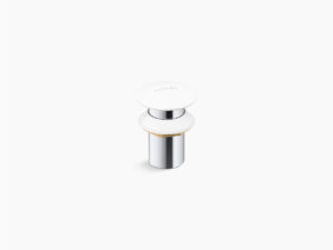 Ceramic cap drain without overflow