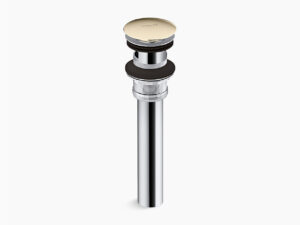 Clicker drain with overflow