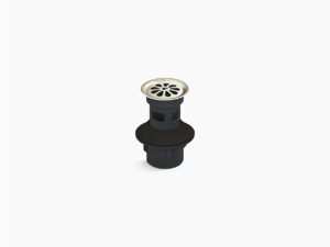 Bathroom sink grid drain with overflow