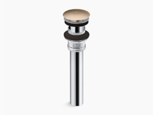 Clicker drain with overflow