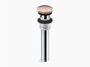 Clicker drain with overflow