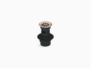 Bathroom sink grid drain with overflow