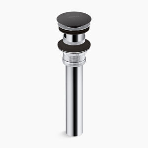 Clicker drain with overflow