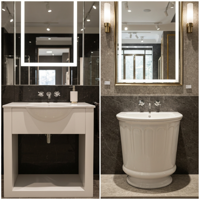 Countertop vs Wall Mounted Wash Basins